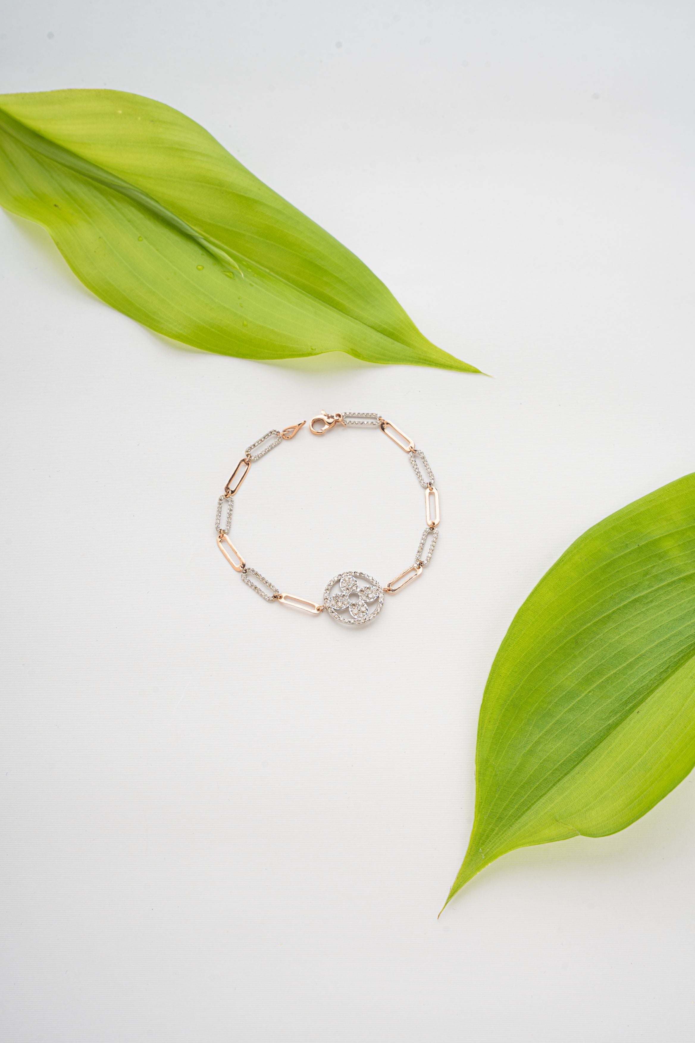 Enchanting Floral Bloom Diamond Bracelet